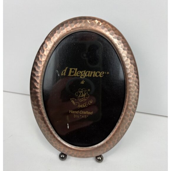 D'Elegance Other - Oval Copper Picture Frame 3.5"x5" Black Velvet Backing dElegance Handcrafted